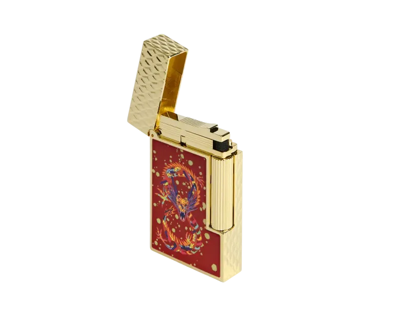 S.T. Dupont Ligne 2 - Burgundy &amp; Golden Year of the Dragon
