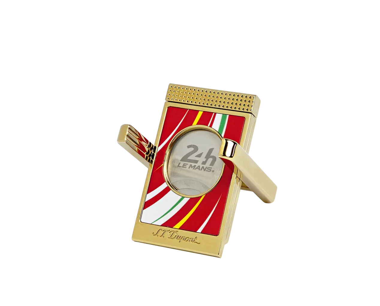 S.T. Dupont Le Mans Red &amp; Gold Cigar Cutter Stand