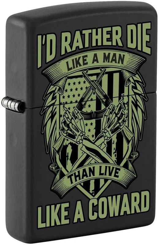 Zippo 81311 I&#39;d Rather Die Like a Man
