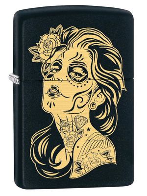 Zippo 79494 Day of the Dead Girl (Leather Rose)