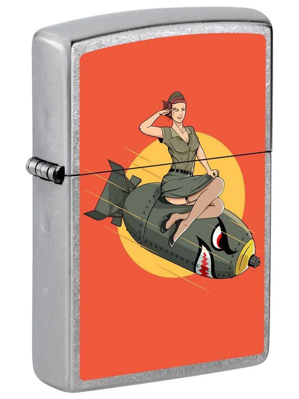 Zippo 81290 Pin-up Girl on Bomb