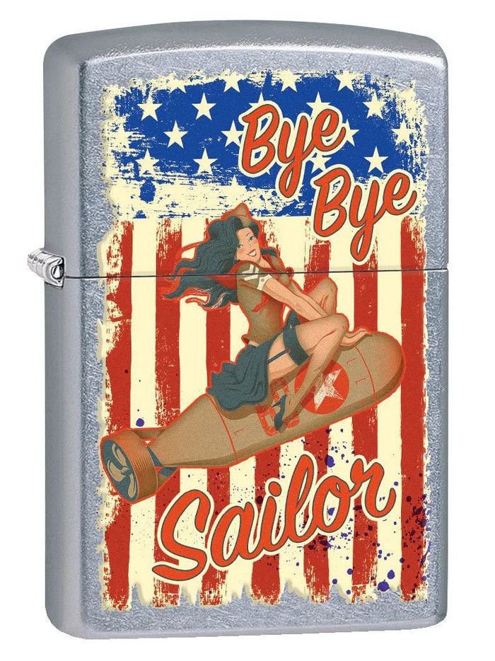 Zippo 80779 Bye Bye Sailor Pin-up Girl
