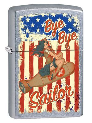 Zippo 80779 Bye Bye Sailor Pin-up Girl