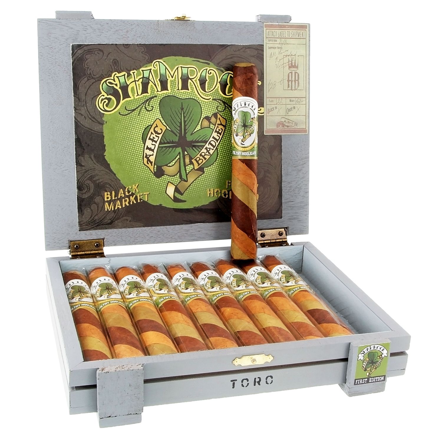 Alec Bradley Black Market Filthy Hooligan Shamrock, Size: Toro 6x50, Single/Box: (Single)