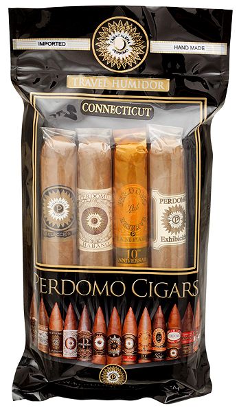 Perdomo Connecticut Sampler, Single/Box: (Single Pack of 4)