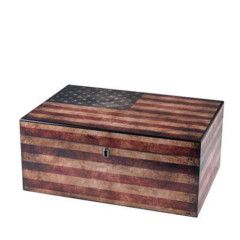 Humidor Supreme Old Glory Humidor, Size: 100 Count