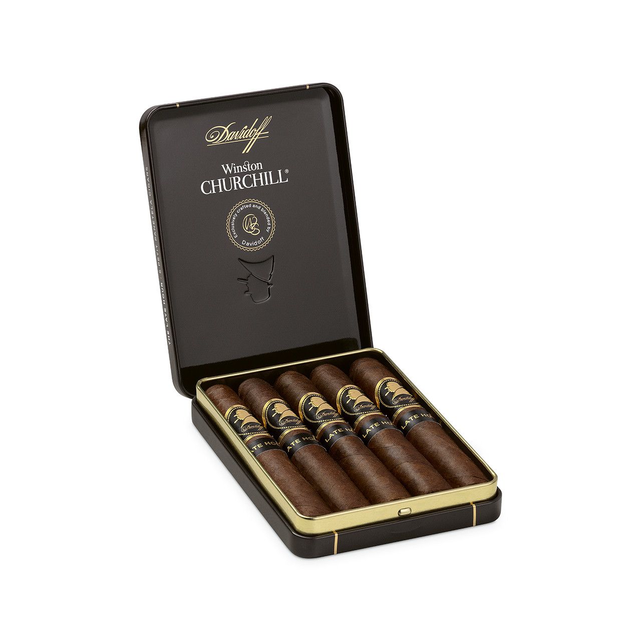 Davidoff Winston Churchill The Late Hour - Petite Panatela, Single/Box: (Single Pack of 5)