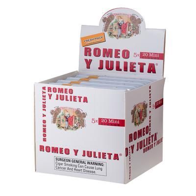 Romeo y Julieta Minis Original White, Single/Box: (Single Tin of 20)