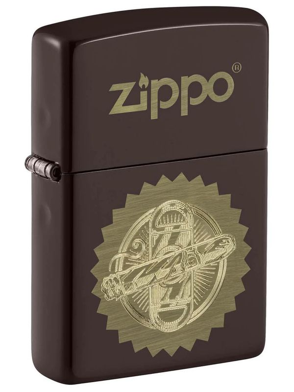 Zippo 49939 Brown Cigar Engraving