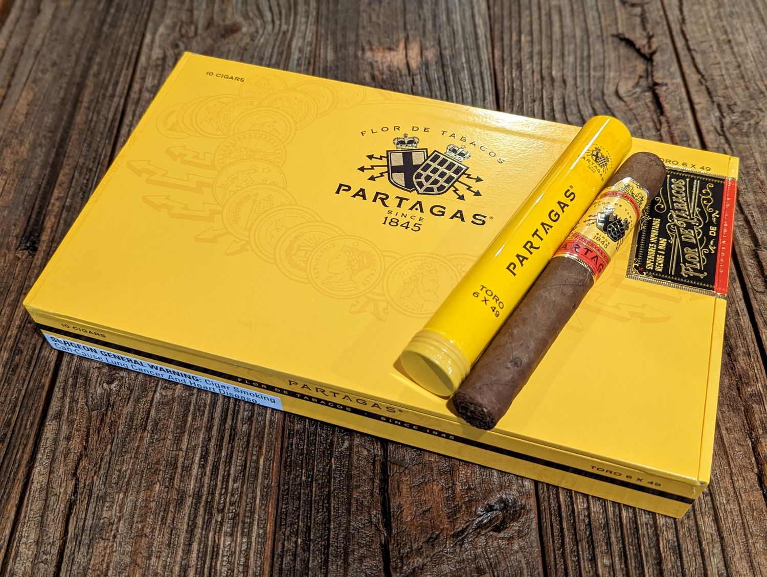 Partagas, Size: Toro Tubo, Single/Box: (Single)