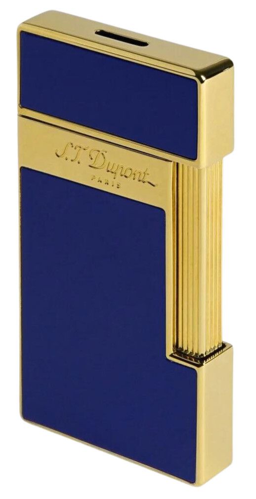 S.T. Dupont LI Slimmy, Color: Blue Lacquer/Gold
