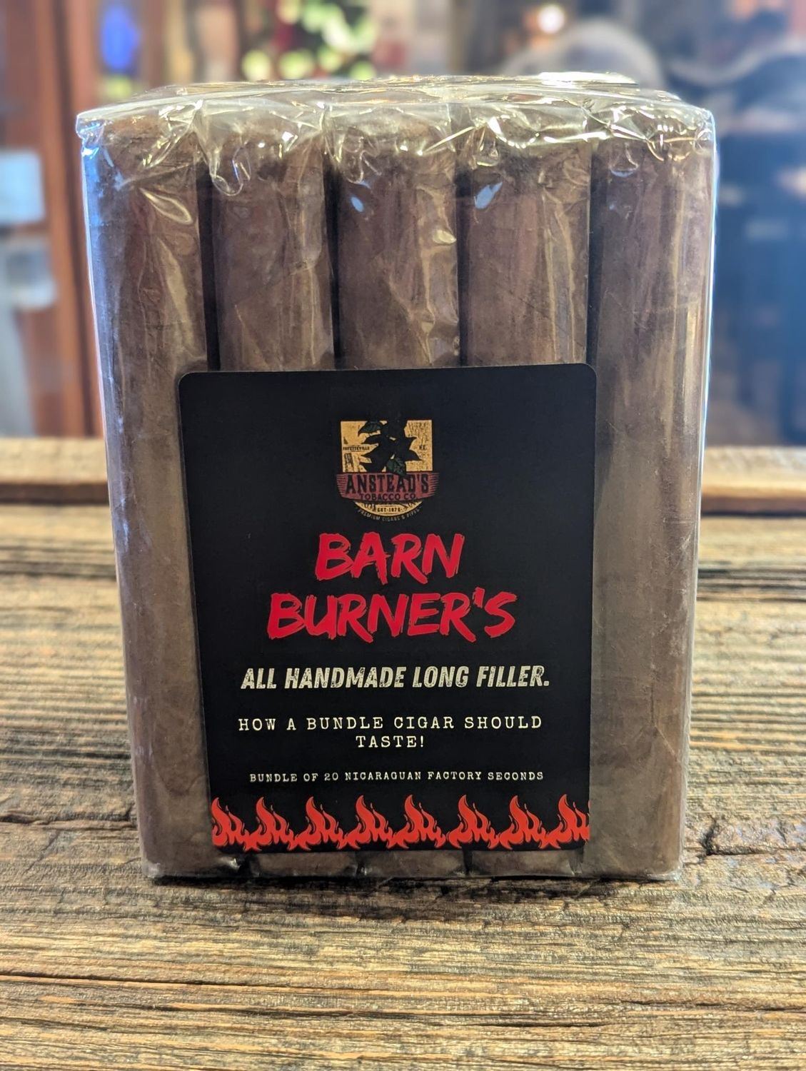 Anstead&#39;s Barn Burners Habano, Size: Gordo (6 x 60), Single/Box: (Bundle of 20)