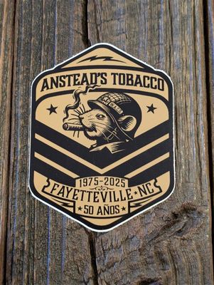 Anstead&#39;s Tobacco Co. 50th Anniversary Decal Sticker