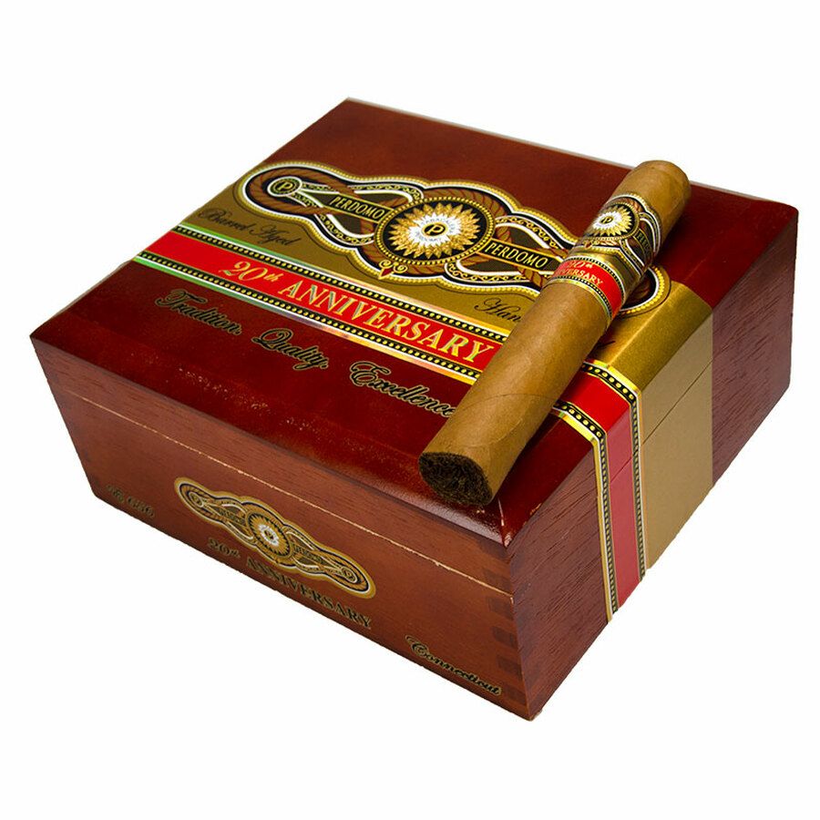 Perdomo 20th Anniversary Connecticut, Size: Epicure (6&quot;x56), Single/Box: (Single)