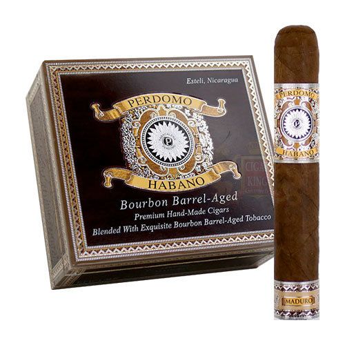 Perdomo Habano Bourbon-Barrel-Aged Maduro, Size: Gordo (6&quot;x60), Single/Box: (Single)