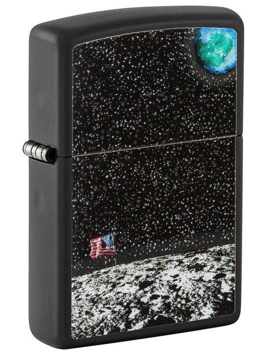 Zippo 81466 Moon Design w/ American Flag