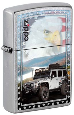 Zippo 80989 Jeep w/ American Flag