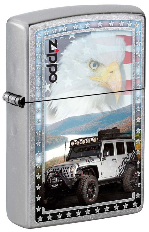 Zippo 80989 Jeep w/ American Flag