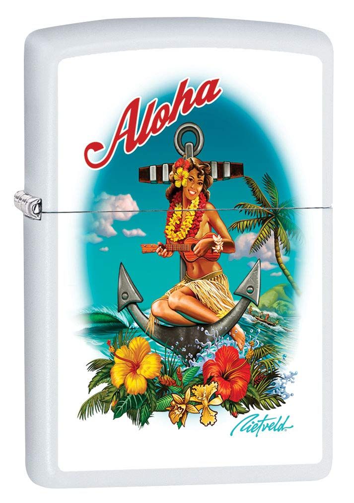 Zippo 80937 Aloha Hawaiian Girl by Rick Rietveld