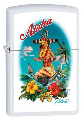 Zippo 80937 Aloha Hawaiian Girl by Rick Rietveld