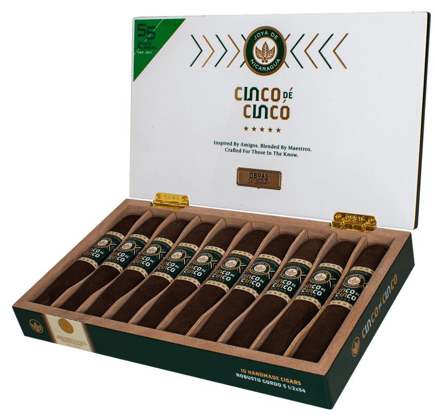 Joya De Nicaragua Cinco de Cinco, Size: Robusto Gordo (5 x 50), Single/Box: (Single)