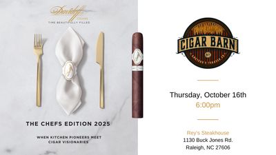 Davidoff Cigar Dinner at Rey&#39;s October 16th, 2025 Ticket