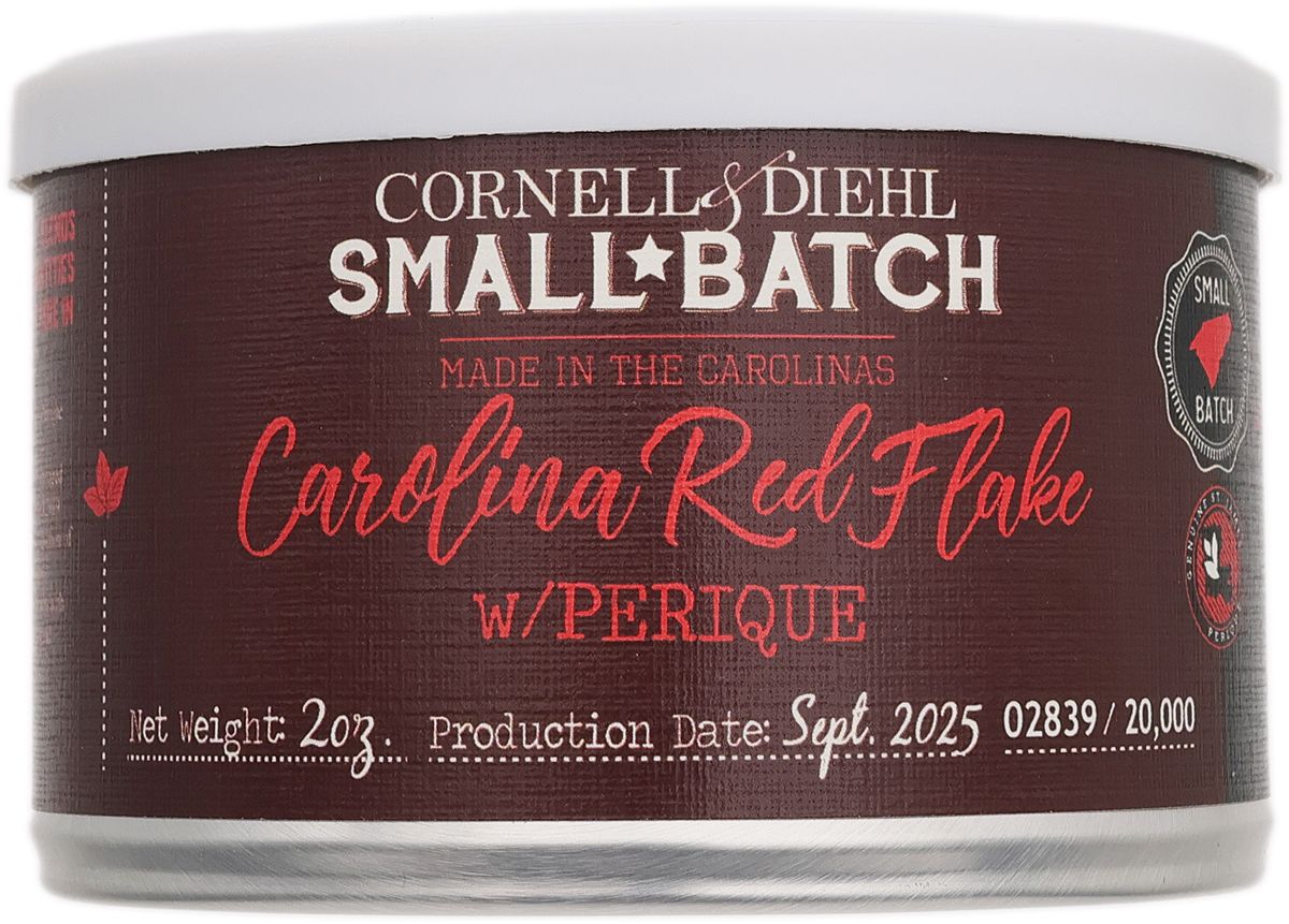 Cornell &amp; Diehl Small Batch Carolina Red Flake with Perique TIN