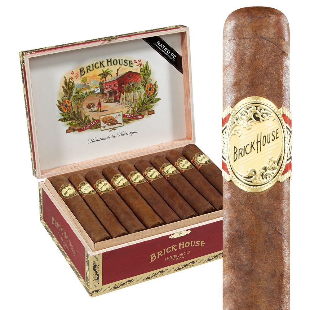 Brick House Natural - Robusto (5&quot;x54), Single/Box: (Single)