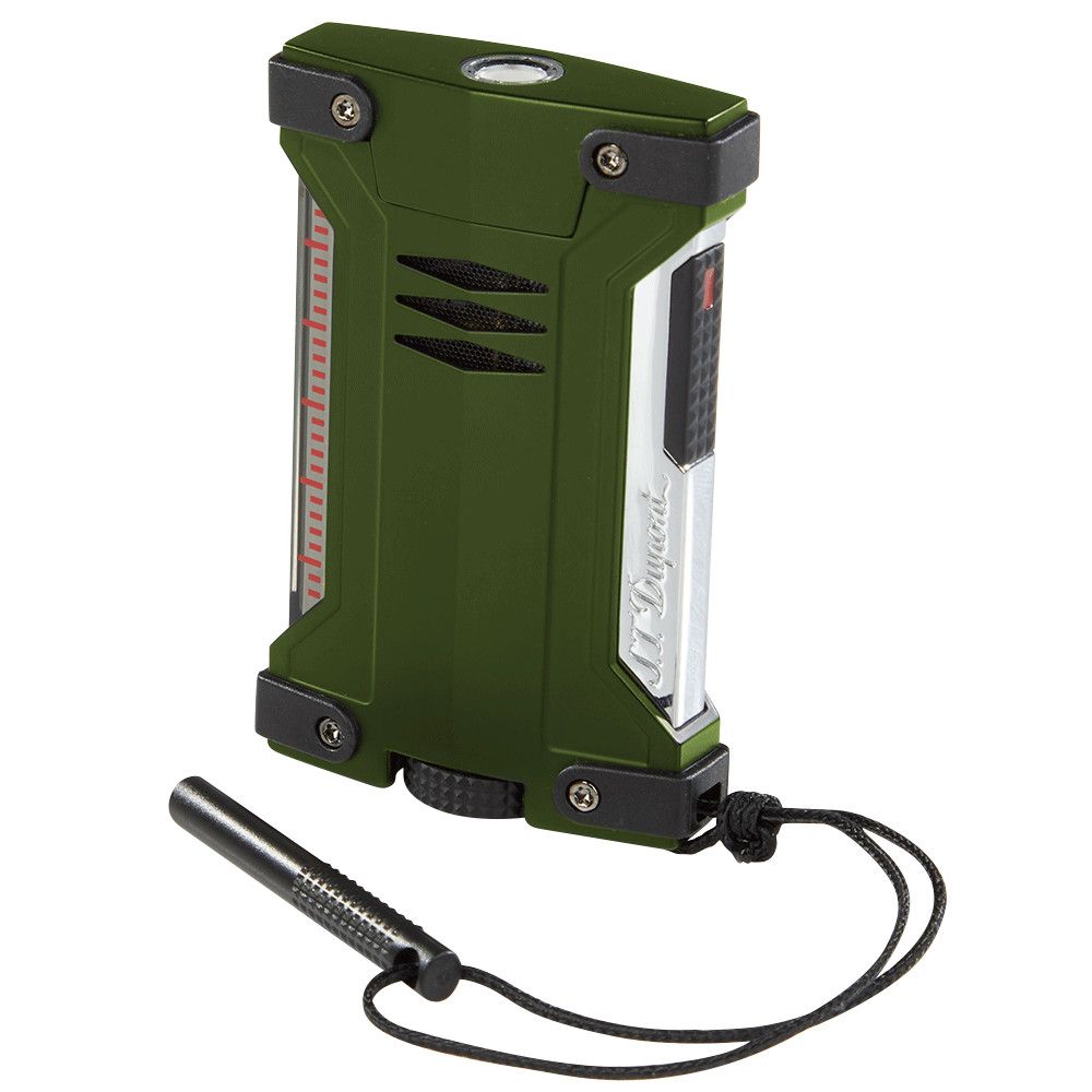 S.T. Dupont DEFI Extreme Soft-Flame, Color: Khaki/Chrome