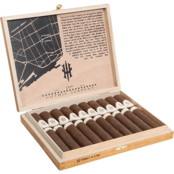 Hooten Young Operation Gothic Serpent, Size: Toro (6&quot;x50), Single/Box: (Single)