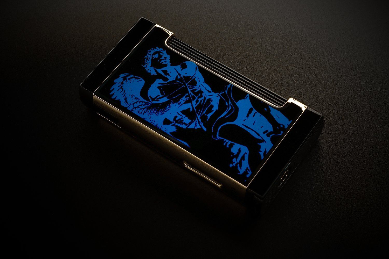 Prometheus God of Fire “Never Back Down” Ultimo X Lighter, Color: Blue