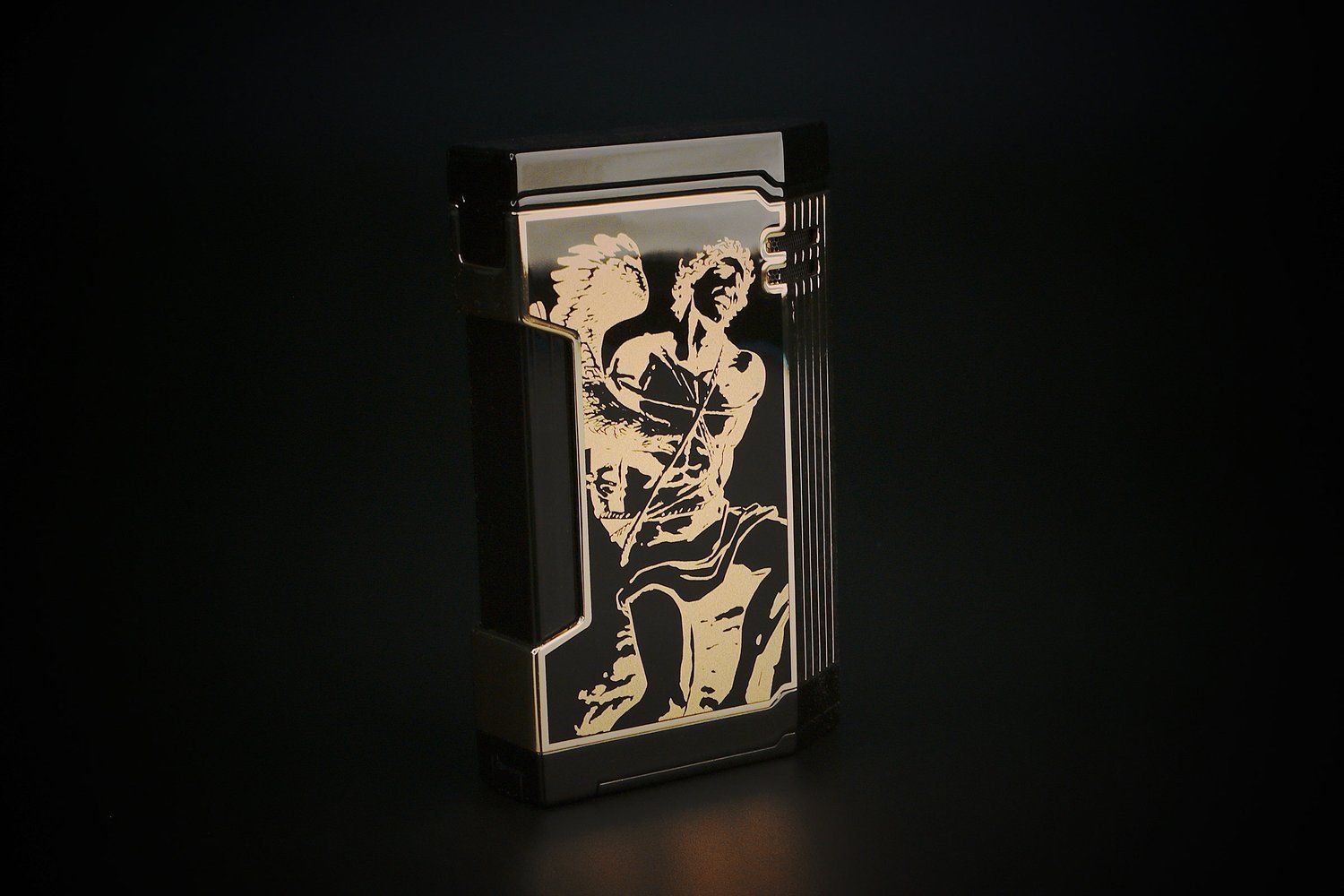 Prometheus God of Fire “Never Back Down” Magma T Lighter, Color: Gold