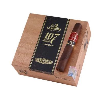 La Aurora 107 USA, Size: Gran Toro (6&quot;x58), Single/Box: (Single)