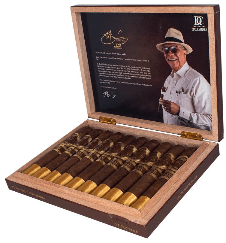 Eladio Diaz 71 Aniversario, Size: Toro (6&quot;x54), Single/Box: (Single)