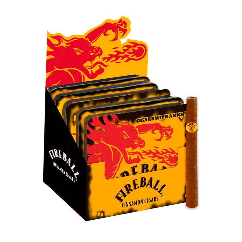 Fireball Cigarillos Tin, Single/Box: (Single Tin of 10)