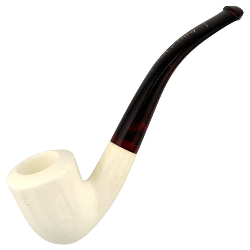Servi Dublin Bent Smooth Meerschaum Pipe Servi Dublin Bent Smooth Meerschaum Pipe