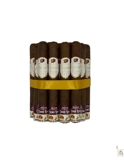 Blue Mountain Cigars Genuine Crown Royal Whisky - Peach &amp; Vanilla, Size: Toro ( 6 x 52), Single/Box: (Single)