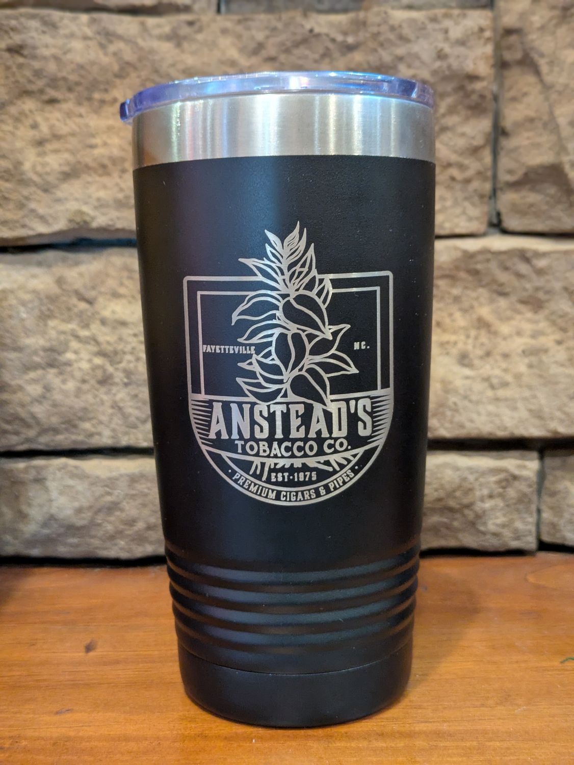 Anstead's 20oz. Tumbler, Color: Black, Size: 20oz.