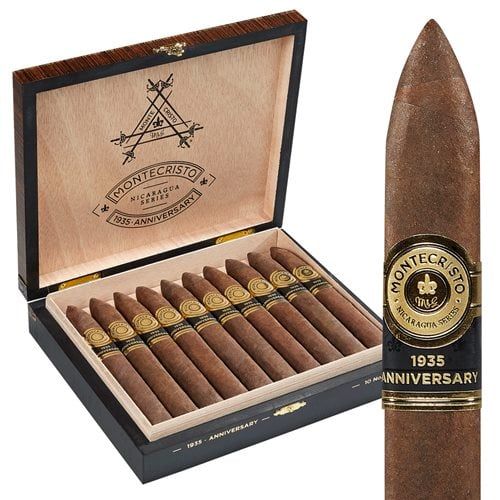 Montecristo 1935 Anniversary Nicaragua, Size: No. 2 (6.1"x52), Single/Box: (Single)