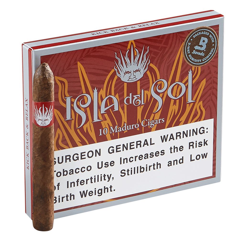 Isla Del Sol Maduro Breve, Single/Box: (Single Pack of 10)