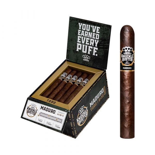 Punch Knuckle Buster Maduro, Size: Toro (6"x50), Single/Box: (Single)