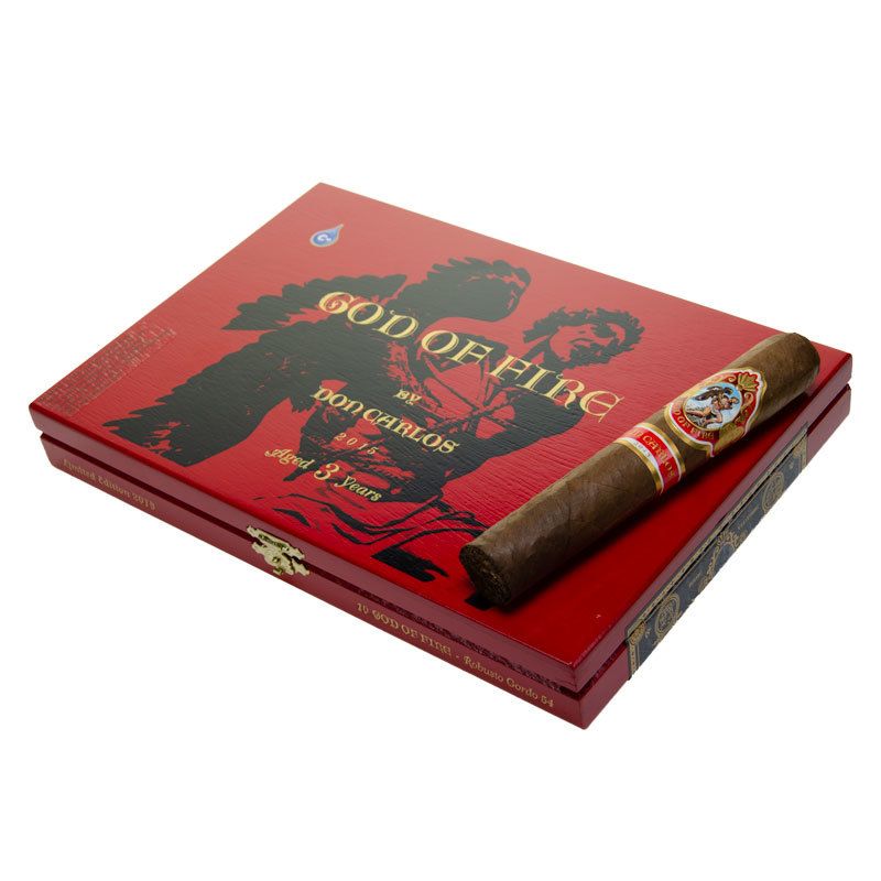 God of Fire by Don Carlos, Size: Robusto (5.25"x50), Single/Box: (Single)