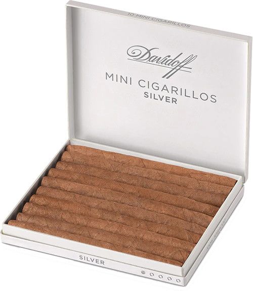 Davidoff Mini Cigarillos Silver, Single/Box: (Single Pack of 20)