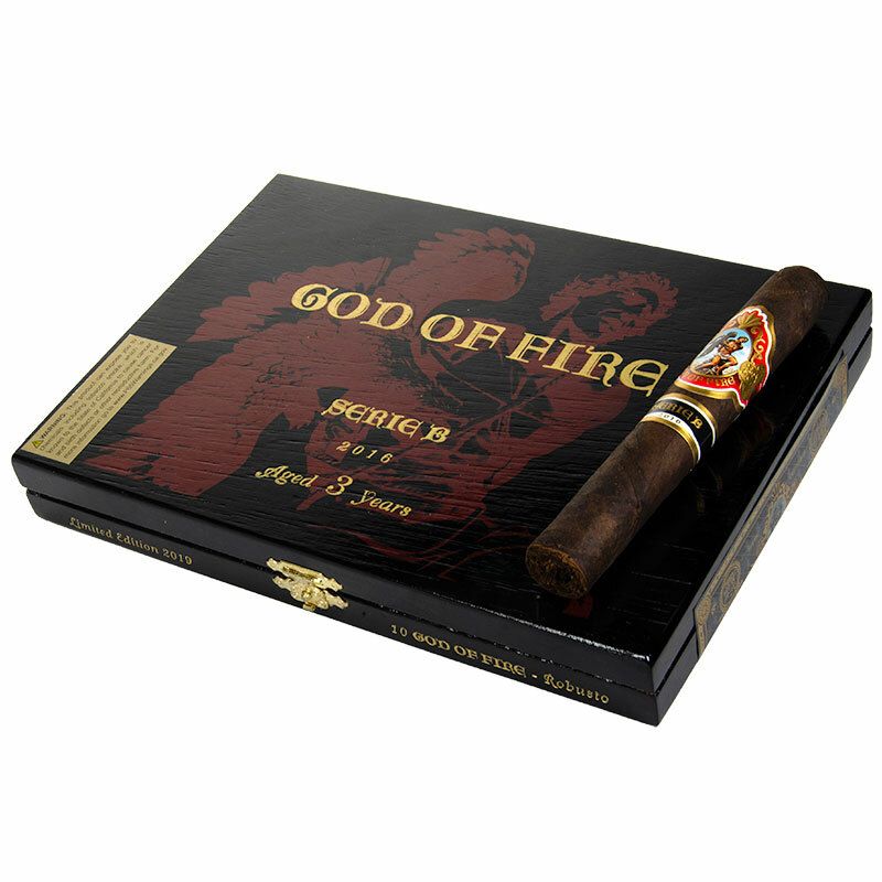 God of Fire Serie B, Size: Robusto (5.25"x50), Single/Box: (Single)