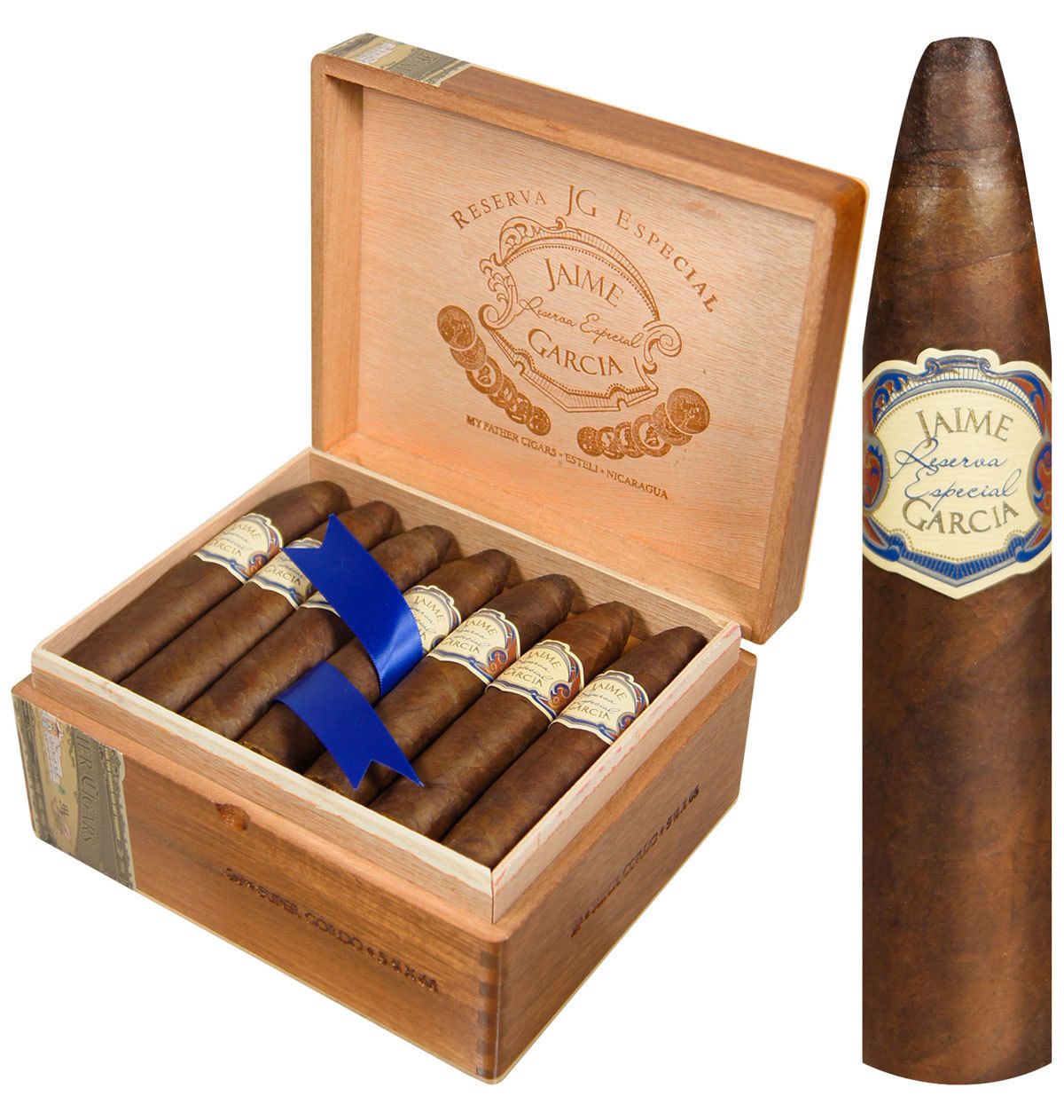 Jaime Garcia Reserva Especial, Size: Super Gordo (5.7"x66 Torpedo), Single/Box: (Single)