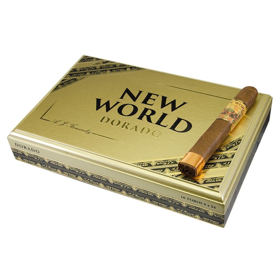 AJ Fernandez New World Dorado, Size: Toro-6x54, Single/Box: (Single)