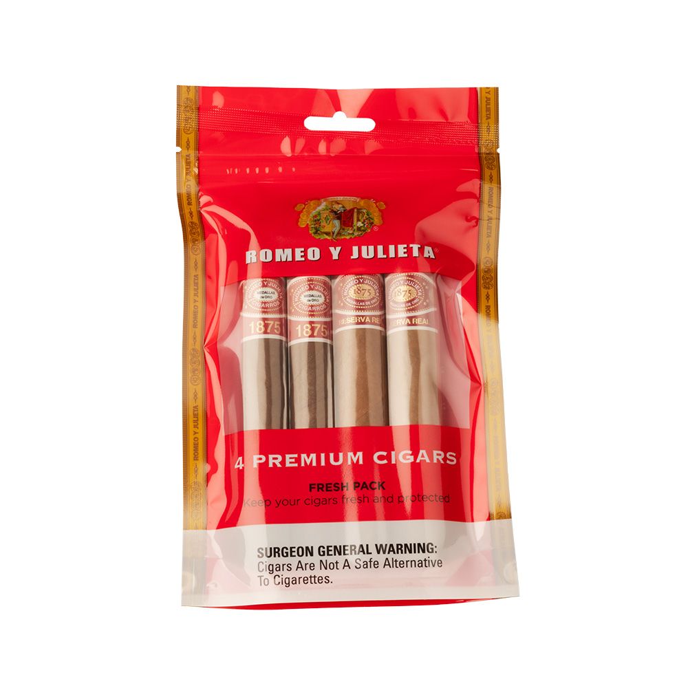 Romeo y Julieta 1875 Sampler, Single/Box: (Single Pack of 4)