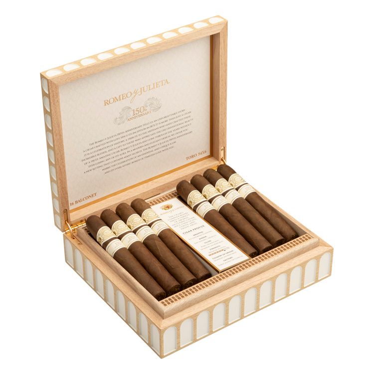 Romeo y Julieta 150th Anniversary, Size: Balconet (6"x54), Single/Box: (Single)