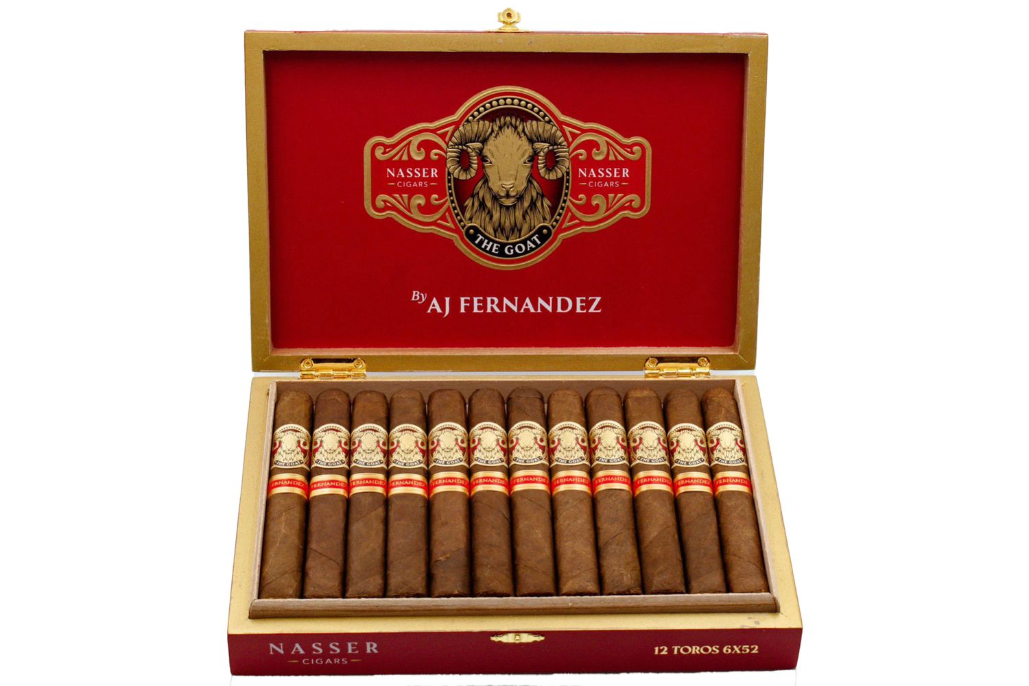 AJ Fernandez Nasser's The Goat, Size: Toro (6"x54), Single/Box: (Single)