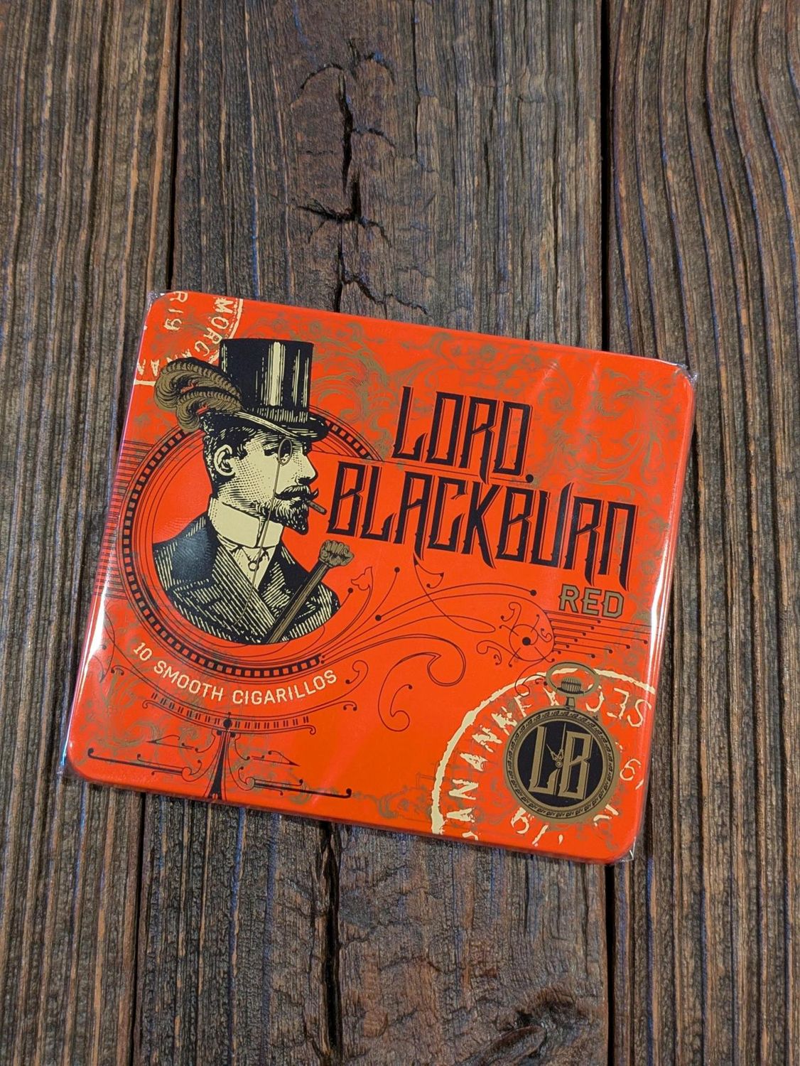 Lord Blackburn Red Cigarillos, Single/Box: (Single Tin of 10)
